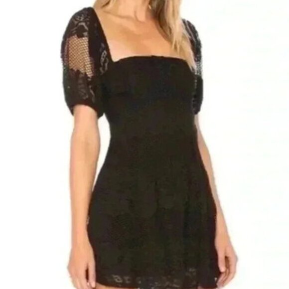 Free People | Be Your Baby Lace Mini Size Large - Picture 1 of 11